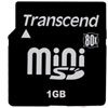  TRANSCEND Mini Secure Digital 1Gb 80X